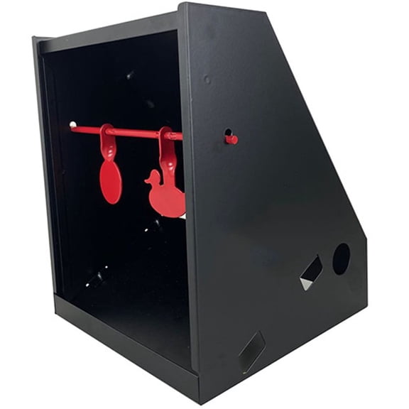 Vjnyvs Metal Slingshot Target Box Portable Slingshot Target Catcher Box for Catapult Hunting Shooting Practice