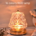 thumbnail image 3 of Lampe de Table Rgb Changeant de Couleur Veilleuse Led Dimmable 16 Rgb Changeant de Couleur Lampe de Table 16 Rgb Changeant de Couleur Veilleuse Romantique Projection de Vague d'Eau Led, 3 of 8