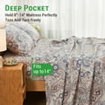 thumbnail image 2 of Gogreen Ensemble de Draps Grand 4 Pcs à Poches Profondes Convient à 16 Pouces, Microfibre Respirante Ultra Douce Ensemble de Draps Grand Draps Rafraîchissants, Style Hôtel Déco Maison Ensemble de Draps pour Lit Grand, Cadeau pour Femmes, Hommes - Cachemire, 2 of 24
