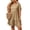 Khaki plus size boho mini dress a1, variant on Women Plus Size Flowy Ruffle Mini Dresses Short Sleeve Round Neck Boho Casual Summer Travel Beach Sundresses, Black 4XL