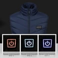 thumbnail image 2 of Chaleco calefactable recargable por USB para hombres y mujeres, 17 zonas de chaleco calefactable (6XL azul) Likrtyny Para estrenar, 2 of 9