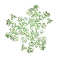 thumbnail image 2 of AMLESO 100x Flower Beads Crafts Handmade Flower Bead Charms Transparent Floral Bead Light Green, 2 of 8