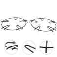 thumbnail image 2 of KAKOWELY Creative Black Stainless Steel Stove Racks for Kitchen Use with Easy Installation and Detachment 2Pcs,7.87"X7.87"X0.2", 2 of 5