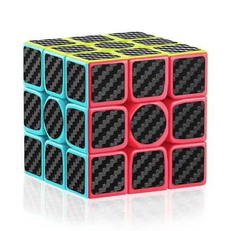 3x3x3 Magic Cube, Carbon Fiber 3x3 Speed Cube  Puzzle Brain Teaser