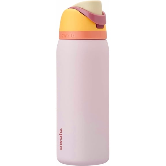Owala FreeSip: Botella de acero inoxidable aislada con popote, 24 oz (700ml)