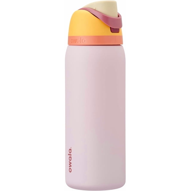 Owala FreeSip: Botella de acero inoxidable aislada con popote, 24 oz (700ml)