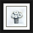 thumbnail image 1 of Shamp, Cindy 15x15 Black Ornate Wood Framed with Double Matting Museum Art Print Titled - Gray Vase III, 1 of 4