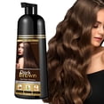 thumbnail image 1 of COSMTEK Champú para tinte de cabello marrón oscuro para cabello gris Champú de tinte para cabello natural instantáneo para mujeres y hombres 3 en 1 y semipermanente Ingredientes a base de hierbas y si, 1 of 5
