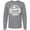 AC-Heather Grey, variant on Inktastic Senior Class of 2026 in White with Graduation Cap Long Sleeve T-Shirt
