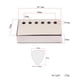 thumbnail image 5 of Cubierta de pastilla de guitarra Yuyangstore 2 Piezas 50mm Están De Níquel Para Guitarra Eléctrica Eiphone SG, 5 of 8