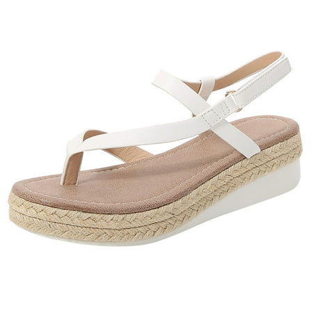 

Alueeu Women s sandals Fashion Women s Casual Shoes Breathable Thick-soled Wedges Leisure Sandals