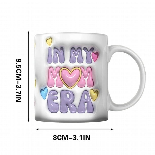 Pisexur Batería de cocina Taza inflable para mamá perro, taza de cerámica personalizada para amantes de las mascotas para la cocina del hogar
