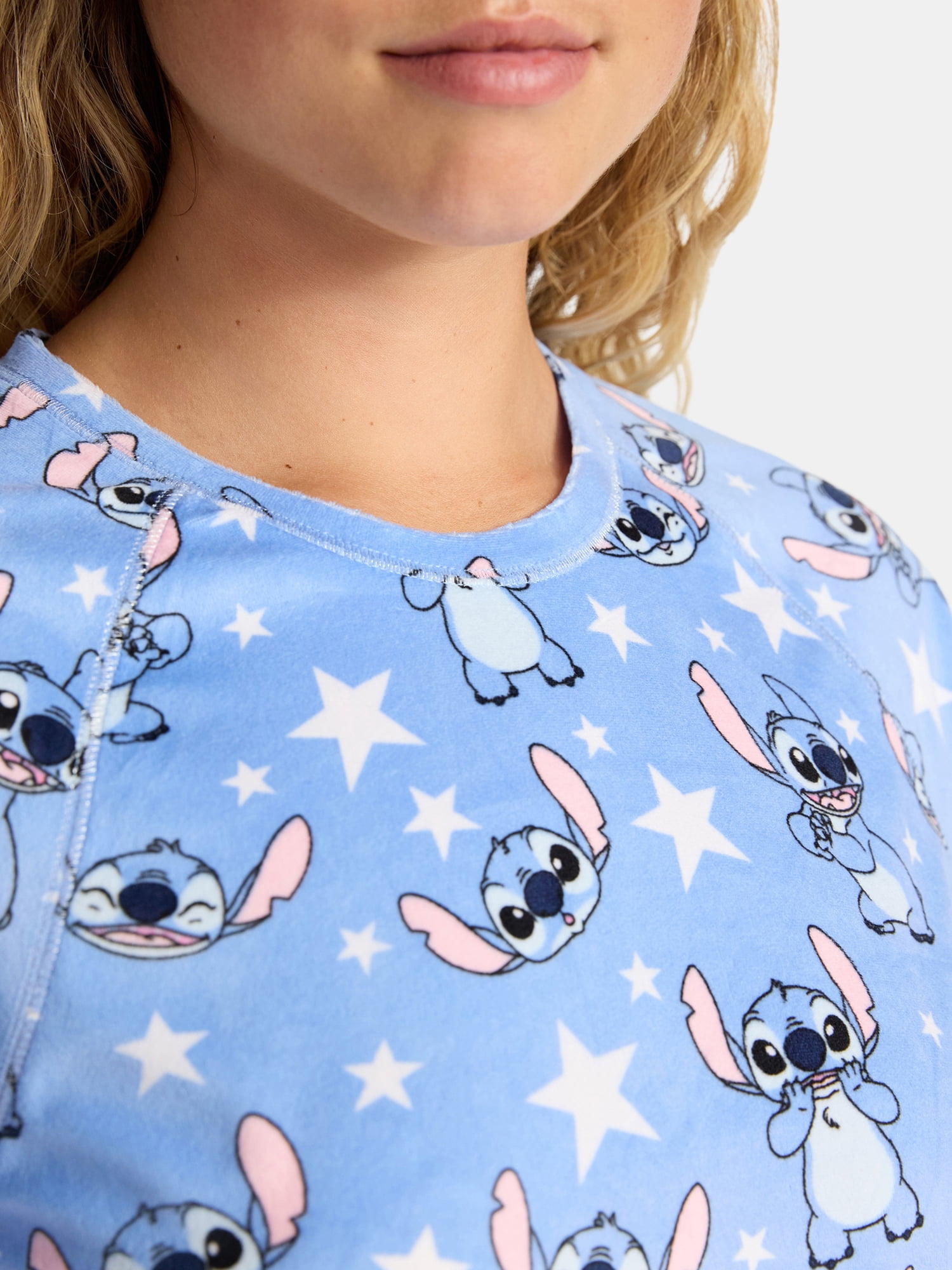 Disney Stitch Women's Pajama Set, 2-Piece, Sizes S to 3X