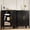 1pc-Black-32"H, variant on JHYKFG 32"Metal Bathroom Storage Cabinet,Freestanding Sideboard with 2 Adjustable Shelves for Small Spaces, Living Room, Hallway, Dining Room,Blue