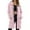 Light Pink, variant on Hooded Fleece Sweatshirt for Women - Long Oversized Pullover with Zip Up, Casual Loose Fit Winter Coat for Fall & Winter