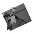 thumbnail image 2 of Caja de regalo con lazo delicado, caja de regalo creativa con lazo, caja de regalo de papel negro, caja de embalaje de regalo elegante para bodas, regalos de San Valentín, uso en S, 2 of 4
