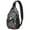 Black Halloween Spider-1, variant on Sling Backpack,Black Halloween Pumpkins Sling Bag with Water Bottle Holder,Waterproof Sling Bag for Men/Women with Headphone Jack for Hiking,Travel