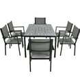 thumbnail image 4 of U-style Robust Steel Outdoor Seating - Modern For Patio, Balcony, Gardens, Backyard, Accommodates 6 Dining Table And Chair In , Seats, 4 of 7