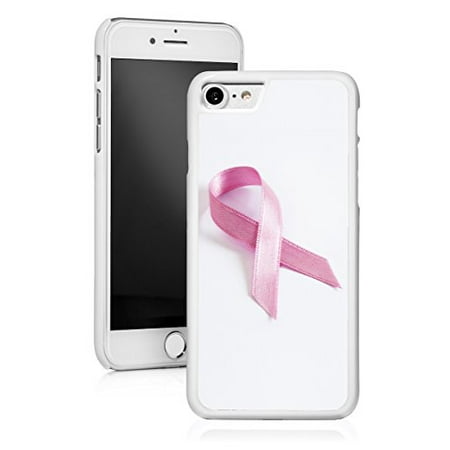 Apple Pink Ribbon - For Apple iPhone Hard Back Case Cover Pink Breast Cancer Ribbon (White for iPhone 8)