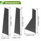 thumbnail image 4 of Ofertas Únicas 6 Pcs Moldura de Ventana de Pilar para Dodge Journey 2009-2020 Patrón de Fibra de Carbono Negro, 4 of 7