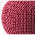 thumbnail image 3 of Butler Specialty Company en Coton Tissé 19"W Pouf - Rose, 3 of 4