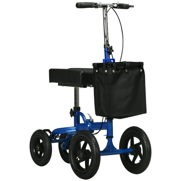 Knee Scooter with Basket, Knee Walker Mobility Scooter, Blue