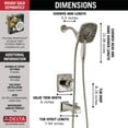 thumbnail image 6 of Delta T17464-I Ashlyn Monitor 17 Series Dual Function Pressure Balanced Tub And Shower -, 6 of 7