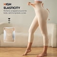 thumbnail image 3 of Athlemo Women High-Waisted Tummy Control Shapewear Capri Anti-Cellulite Leggings, 3 of 7
