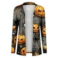 thumbnail image 4 of Women's Cardigan Fall Fashion Lightweight Open Front Printed Sweater Thin Coat Jacket Stylish Outerwear Comfortable Casual Wear, 4 of 4