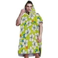 thumbnail image 7 of Hooded Beach Towel Adult Bath Poncho Towels Soft Absorbent Quick Dry for Surf Swim Pool Men Women Teens Hawaiian-style White Hibiscus Flowers, 7 of 7