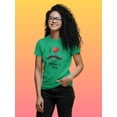 thumbnail image 2 of I Heart Mustache Shaped T-Shirt Women -Image by Shutterstock, Female Medium, 2 of 4