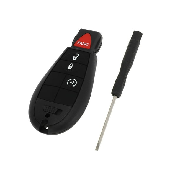 Unique Bargains Key Shell Case for Ram 1500 2013-2021 for Ram 2500 3500 4500 5500 2013-2018 Keyless Entry Remote Key Fob Replacement Case 4 Button GQ4-53T