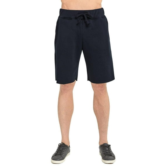 Men's Heavyweight Cotton Fleece Lining Workout Shorts XL, Black
