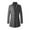 Gray-E, variant on Penkiiy Men's Wool Trench Coat Single Breasted Slim Fit Mid-Length Notched Collar Winter Overcoat Quilted Pea Coats Wine Clearance