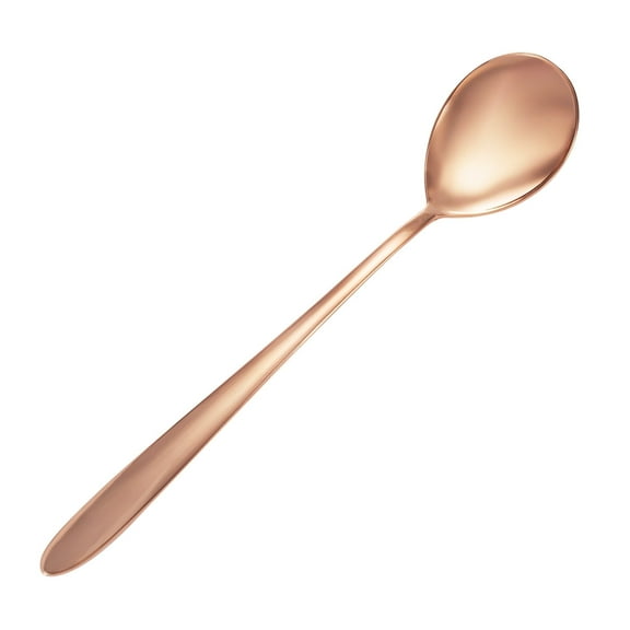 99.9% Pure Copper Spoon with Thick Long Handle , Soup Spoon, Copper Tableware (Length 8.46 inches)