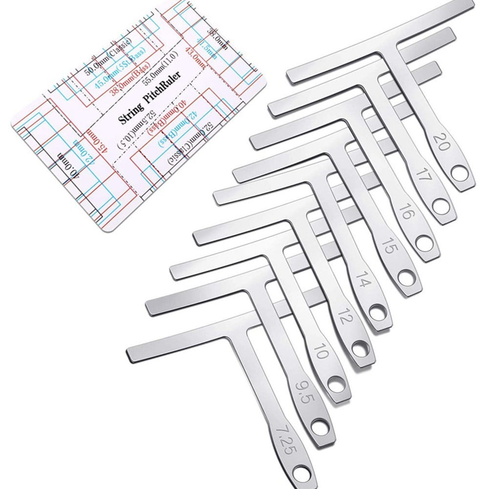 Guitar Steel String Gauge Ruler Guitar Radius Gauge Measuring Tools