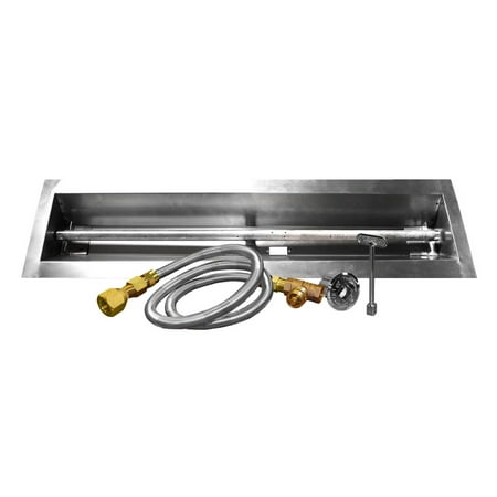 Firegear Match Light Gas Fire Pit Burner Kit, Linear Trough Pan Firegear Match Light Gas Fire Pit Burner Kit, Linear Trough Pan, Propane, 36 - Firegear Match Light Gas Fire Pit Burner Kit, Linear Trough Pan