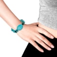 thumbnail image 2 of Handmade Medallion Blue Turquoise Cluster Pull Bracelet, 2 of 5