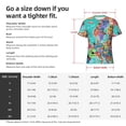 thumbnail image 4 of Naloa Cartoon Map Of Europe Men's T-Shirt Sport T-shirt Men's Basic Tee Casual Men's Shirt, Round Neck, Short Sleeves - XX-Large, 4 of 5