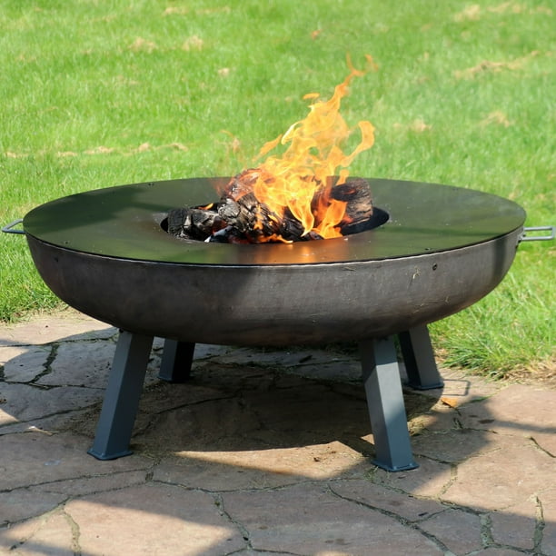Sunnydaze Large Outdoor Fire Pit Bowl, Gas Fire Pit Cooking