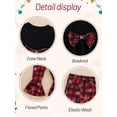 thumbnail image 6 of Toddler Girls Christmas Outfits Set Long Sleeve Shirts Dress Printed Flared Pants Bell-Bottom Fall Winter Xmas Dress-up Clothes, 1-6 Years, 6 of 7