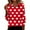 Red [Mix & Save More] [Summer Savings], variant on Women's Fall Fashion Casual Print V Neck 3/4 Sleeve Slim Fit Tops Blouse Shirt, Floral Print Tunic Longline Tee for Autumn Season | CSEONE,Blue L