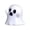 D, variant on Halloween Mini Resin Figures Set, Tiny White Ghost Witch Hat Jack O Lantern Black Owl Micro Landscape Decor, Cute Cartoon Ornaments for Fairy Garden Tray Desk Party Favors