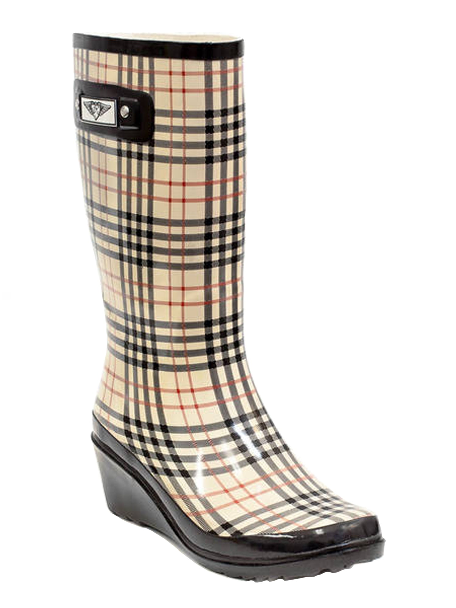 tall rubber rain boots