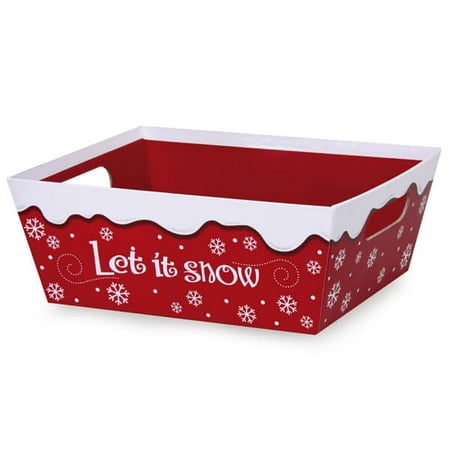 

Let It Snow Large Wide Base Trays