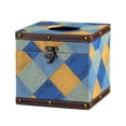 thumbnail image 1 of Cubierta para caja de pañuelos, dispensador de pañuelos, patrón geométrico, 1 of 2