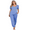 Blue, variant on LYMAYTER‌ Women's Pajama Sets Comfortable Short Sleeve Top Long Pants 2 Piece Soft Cotton Lounge Clothes
