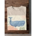thumbnail image 3 of Underwater Whale T-Shirt Men -Victoria Borges Designs, Male Small, 3 of 4