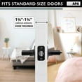 thumbnail image 5 of Interior Privacy Door Lever - Keyless Locking Reversible Door Handles for Bedroom and Bathroom - Improved Matte Black Finish - (6 Pack), 5 of 7
