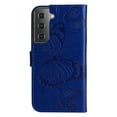 thumbnail image 4 of SaniMore for Samsung Galaxy S22 Plus Magnetic Flip Wallet Case, [RFID Blocking] Card Holder PU Leather 3D Butterfly Embossing Cover with Kickstand & Wrist Strap Shockproof Protective Shell, Blue, 4 of 7
